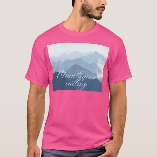 Camiseta Las montañas llaman activas (Anverso)