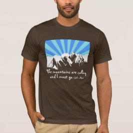 Camiseta Las Montañas Llaman Nubes Retro Y Cielo