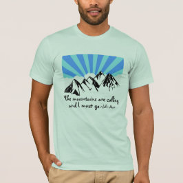Camiseta Las Montañas Llaman Nubes Retro Y Cielo