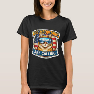 Camiseta Las montañas meow están llamando esquiador de esqu