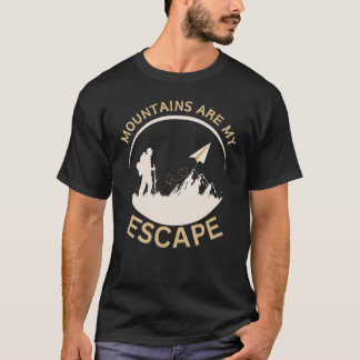 Camiseta Las montañas son mi escape al esquí