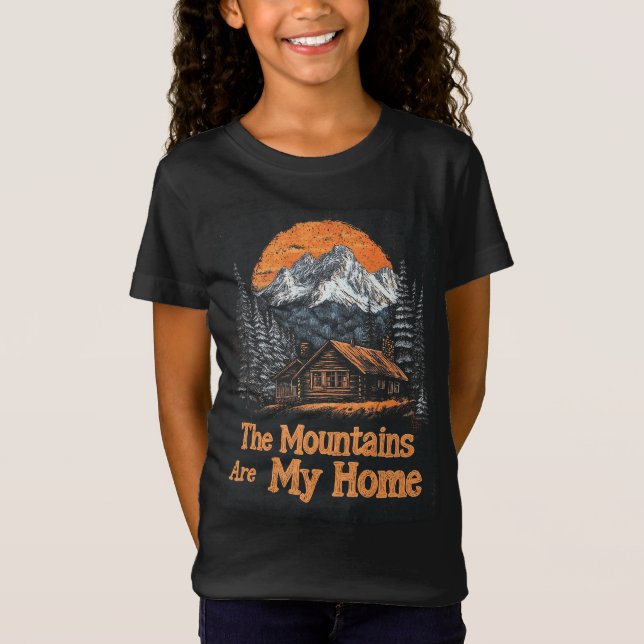 Camiseta Las montañas son mi hogar (Anverso)