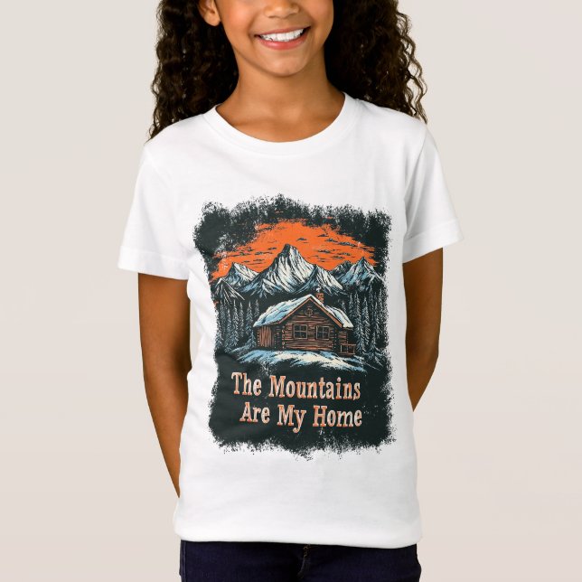 Camiseta Las montañas son mi hogar (Anverso)
