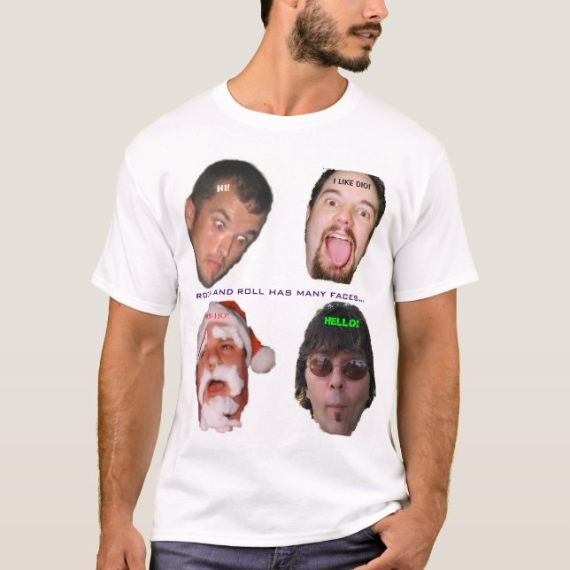 Camiseta Las muchas caras de la roca II (Anverso)
