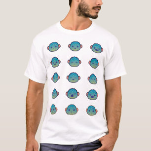 Camiseta Las muchas caras de un Pufferfish