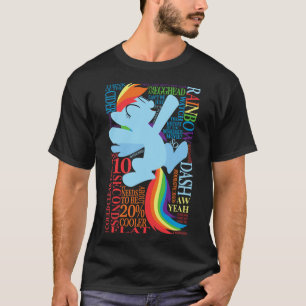 Camiseta Las muchas palabras de amigos de Rainbow Dash