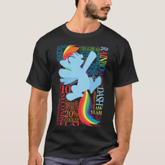 Camiseta Las muchas palabras de amigos de Rainbow Dash