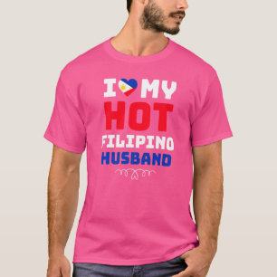 Camiseta Las mujeres a las que amo a mi esposo filipino cal