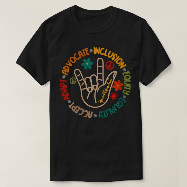 Camiseta Las Mujeres Aceptan Adaptar Defender La Inclusión  (Diseño del anverso)