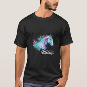 Camiseta Las mujeres acuarela Caballos de color animal salv