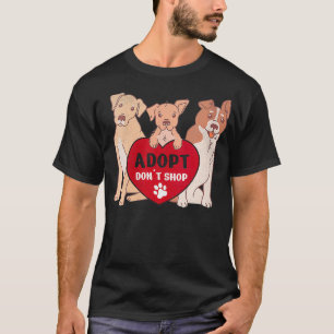 Camiseta Las Mujeres Adoptan No Compran Rescate Animal Para