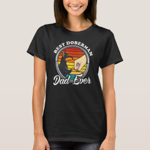 Camiseta Las mujeres adorables duendes mejor papá Doberman
