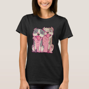 Camiseta Las mujeres adorables dueños de perros adoran a am