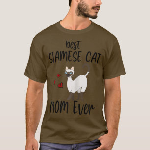 Camiseta Las Mujeres Adorables Mejor Madre Gata Siamesa, Gr