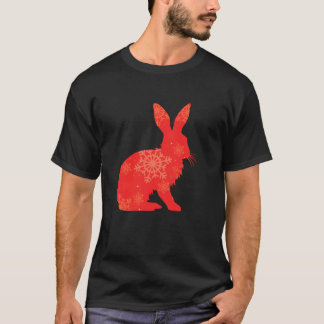 Camiseta Las mujeres adoran el conejo amoroso Navidades de 