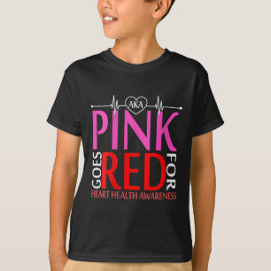 Camiseta Las Mujeres Aka Pink Se Ponen Rojas Para Los Conoc