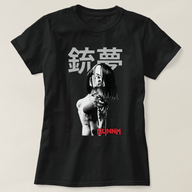 Camiseta Las Mujeres Alita Luchan Contra El Ángel Impresion (Diseño del anverso)