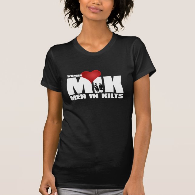 Camiseta Las mujeres aman a los hombres en los kilómetros (Anverso)