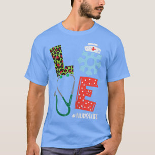 Camiseta Las mujeres aman a Stethoscope Navidades de enferm