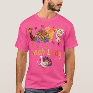 Camiseta Las mujeres aman al leopardo de acción de gracias