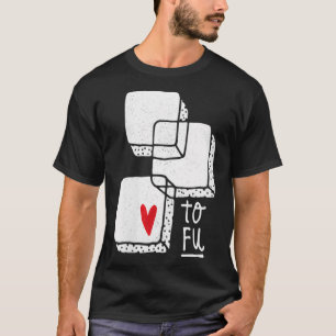 Camiseta Las mujeres aman la vestimenta vegana tofu de la t