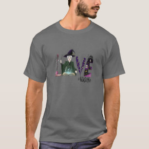 Camiseta Las mujeres aman la vida Bruja Halloween