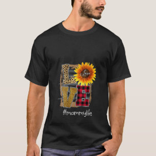 Camiseta Las mujeres aman Mammylife Sunflower Leopard