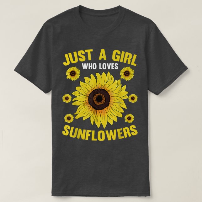Camiseta Las mujeres amantes de la flor amarilla son sólo u (Diseño del anverso)