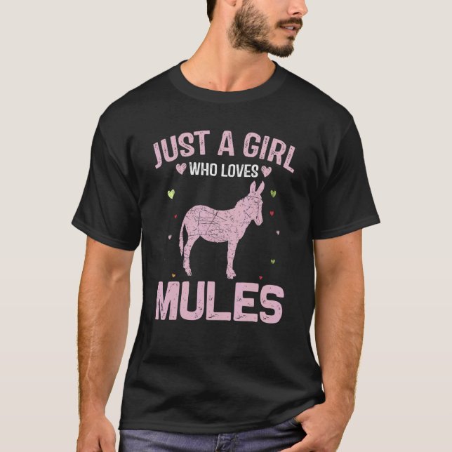 Camiseta Las Mujeres Animales Son Sólo Una Chica Que Ama A  (Anverso)
