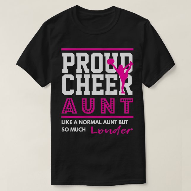 Camiseta Las mujeres animan a la gráfica orgullosa tía (Diseño del anverso)