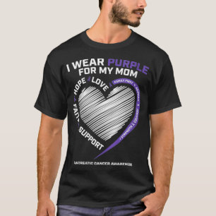 Camiseta Las Mujeres Apoyan Que Uso Púrpura Por Mi Mamá Pan