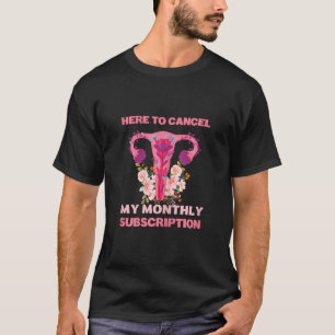 Camiseta Las Mujeres Aquí Para Cancelar Mi Suscripción Mens