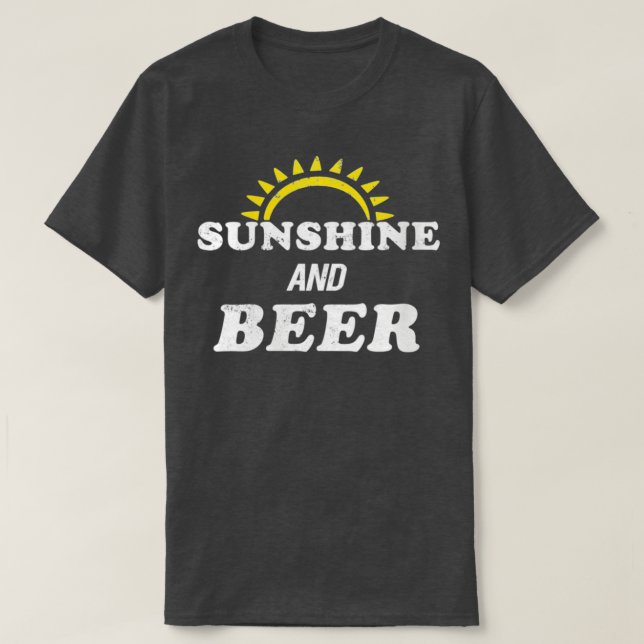 Camiseta Las mujeres beben alcohol en verano el sol y (Diseño del anverso)