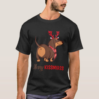 Camiseta Las mujeres besan a sus divertidos Navidades reno 
