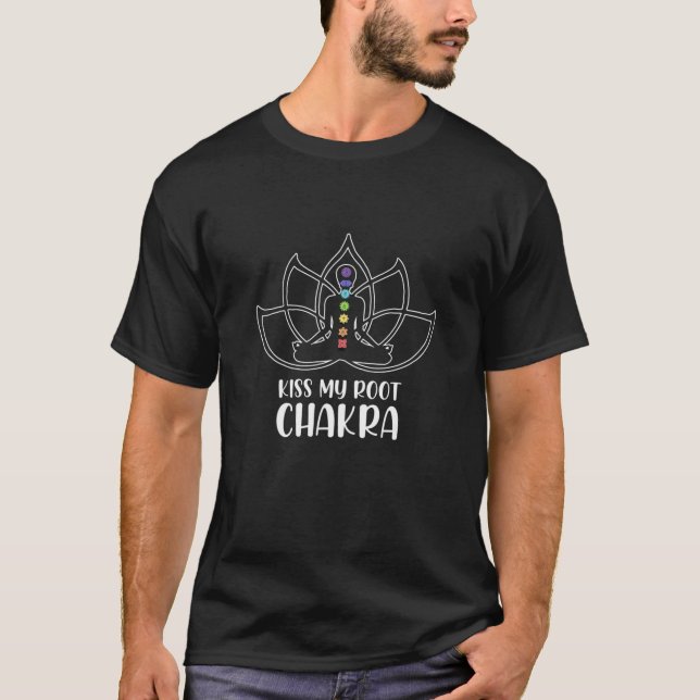 Camiseta Las mujeres besan mi raíz Siete chakras Lotus Nama (Anverso)