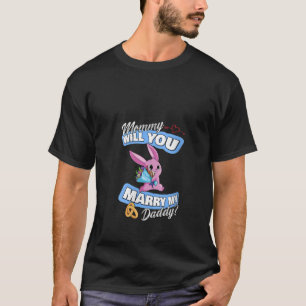 Camiseta Las mujeres Bodas de conejito lindo te ofrecen mam
