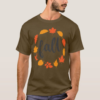 Camiseta Las Mujeres Caen, Caen Con Hojas, Otoño
