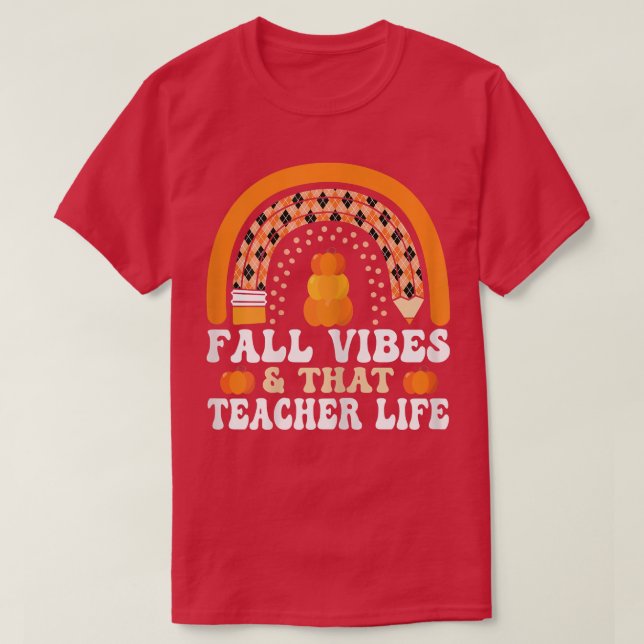 Camiseta Las mujeres caen en la vida de los profesores Temp (Diseño del anverso)