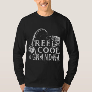 Camiseta Las mujeres carretan Guay Abuela pescando retro vi