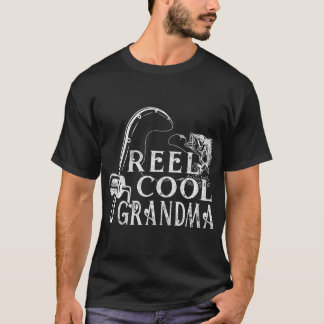 Camiseta Las mujeres carretan Guay Abuela pescando retro vi