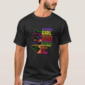 Camiseta Las mujeres Chicas de diciembre Says y Reyes Dicie