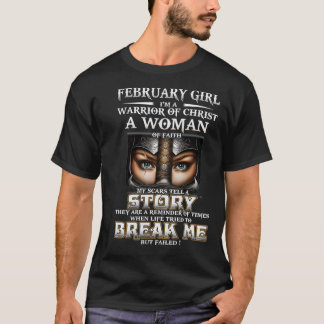 Camiseta Las mujeres Chicas de febrero Mis cicatrices cuent
