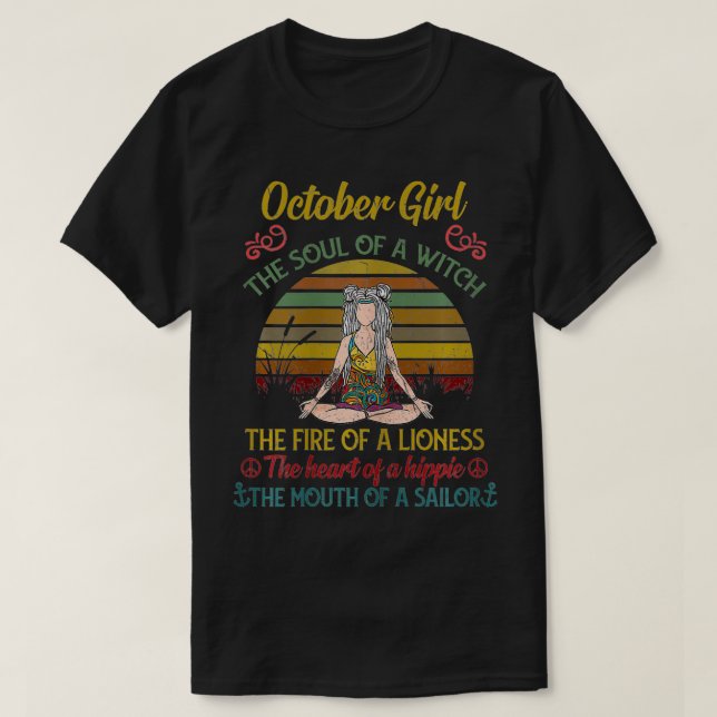 Camiseta Las mujeres Chicas de octubre El alma de un parto  (Diseño del anverso)