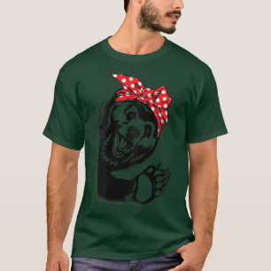 Camiseta Las mujeres Chicas grizzly tienen la cabeza de la