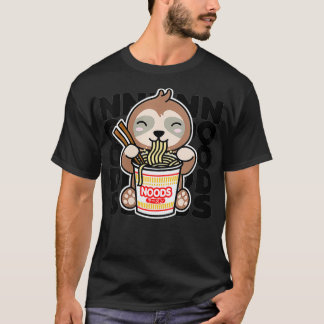 Camiseta Las Mujeres Comen Sentido De Fideos Instantáneos C