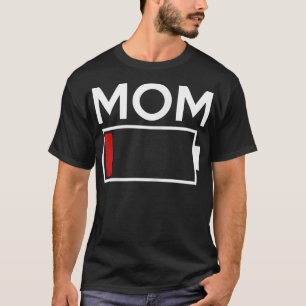 Camiseta Las mujeres con baja energía de batería 