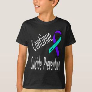 Camiseta Las mujeres continúan con el Semicolón de Prevenci