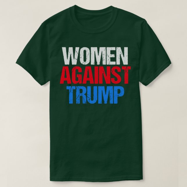 Camiseta Las mujeres contra Trump (Diseño del anverso)