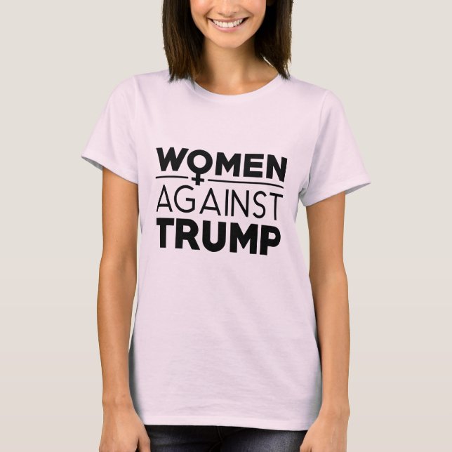 Camiseta Las mujeres contra Trump (Anverso)
