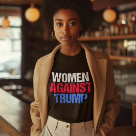 Camiseta Las mujeres contra Trump Black